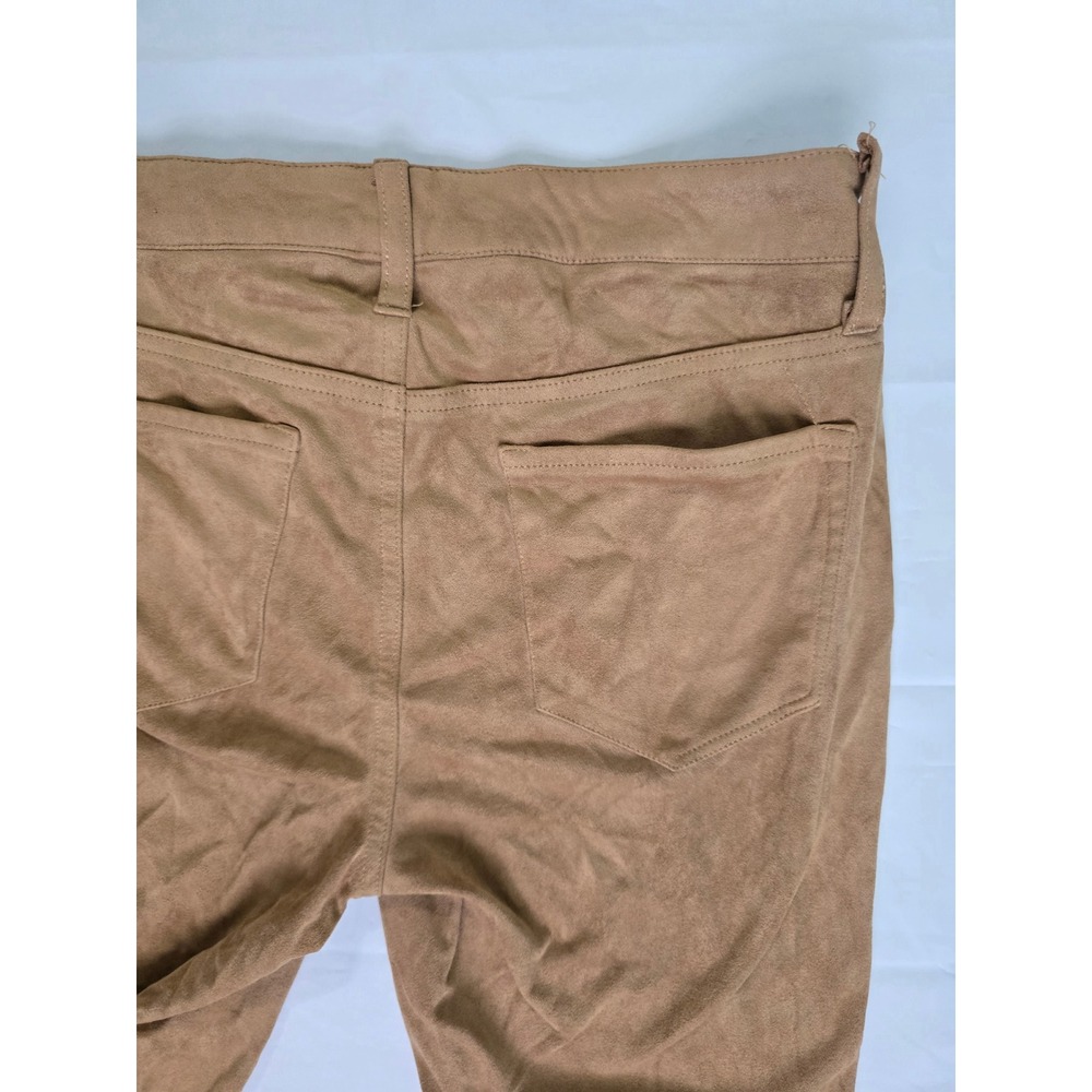 Mossimo Denim Faux Suede Skinny Pants Camel Tan Super Stretch Size 10/30 - Picture 14 of 16